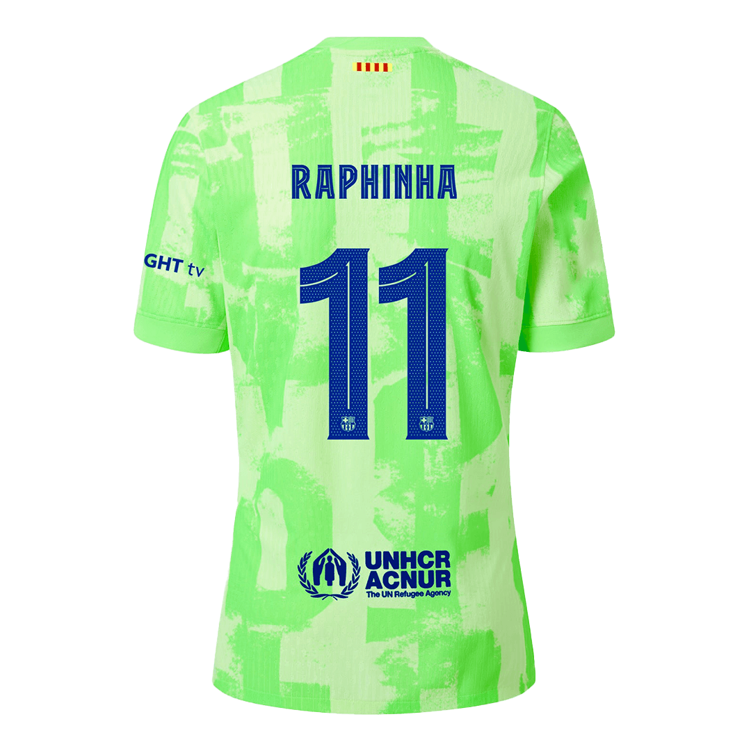 Barcelona RAPHINHA #11 Third Away Custom Player Version Soccer Jersey - UCL