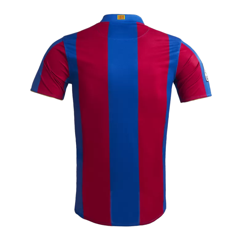 Barcelona Jersey Custom Home 50-Years Anniversary Soccer Jersey 2007/08 - bestsoccerstore