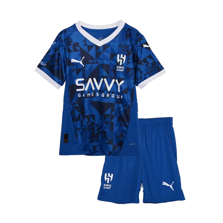 Kids Al Hilal SFC Custom Home Soccer Kits 2024/25 - bestsoccerstore