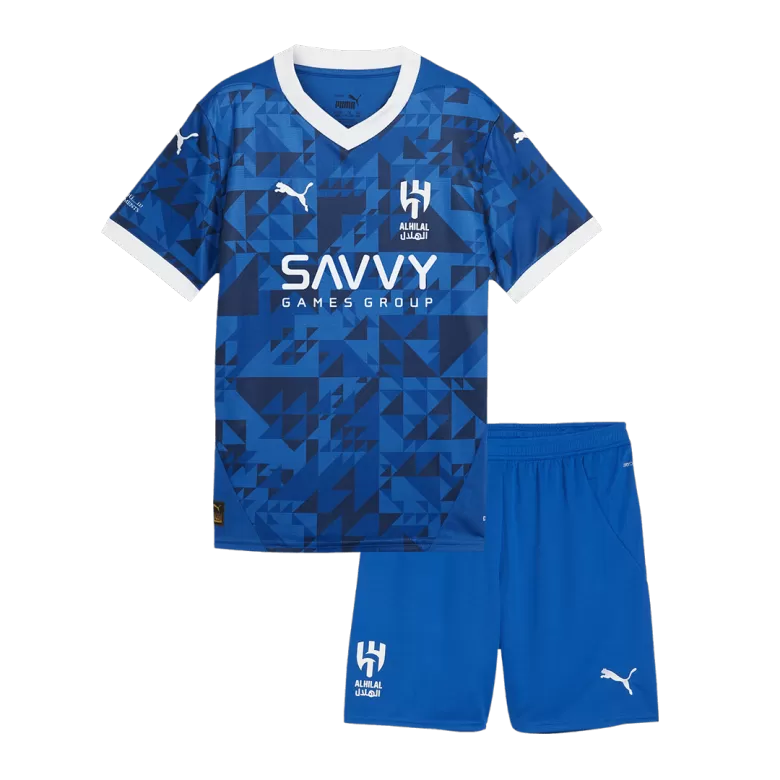 Kids Al Hilal SFC Custom Home Soccer Kits 2024/25 - bestsoccerstore