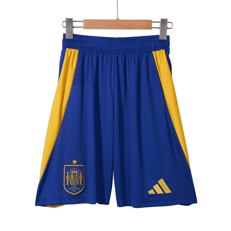 Spain Soccer Shorts Custom Home 2024 - bestsoccerstore