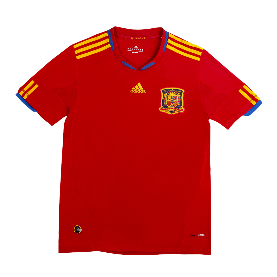 Spain Retro Jersey Home Soccer Shirt 2010