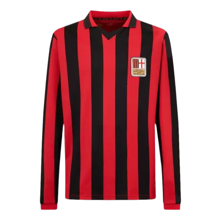 AC Milan Retro Jersey Long Sleeve Soccer Shirt 2024/25 125th Anniversary - bestsoccerstore