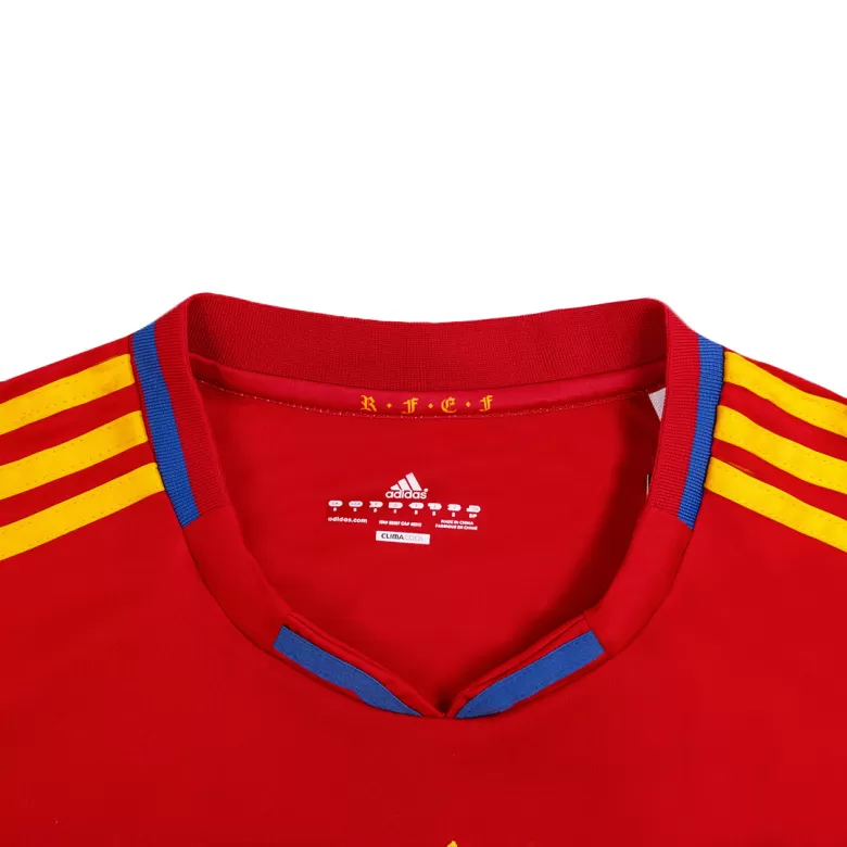 A. INIESTA #6 Spain Retro Jersey Home Soccer Shirt 2010 - bestsoccerstore