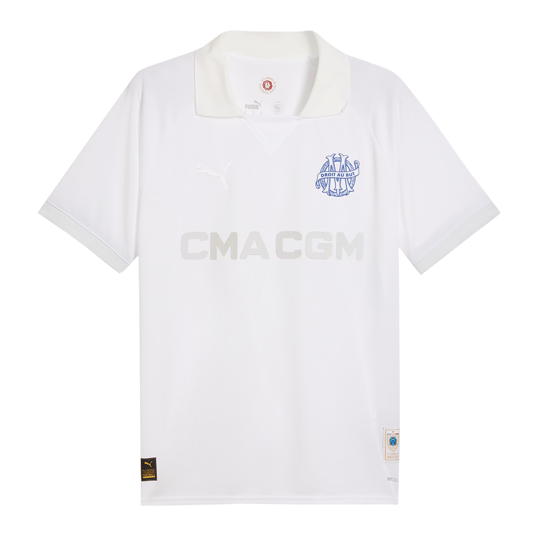 Marseille Soccer Jersey Custom Shirt 125th Anniversary - bestsoccerstore
