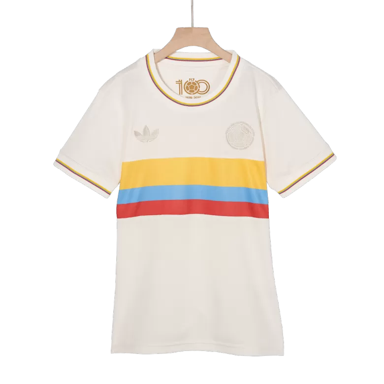 Colombia Soccer Jersey Women's Custom Shirt 2024 100th Anniversary - bestsoccerstore