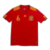 A. INIESTA #6 Spain Retro Jersey Home Soccer Shirt 2010 - bestsoccerstore
