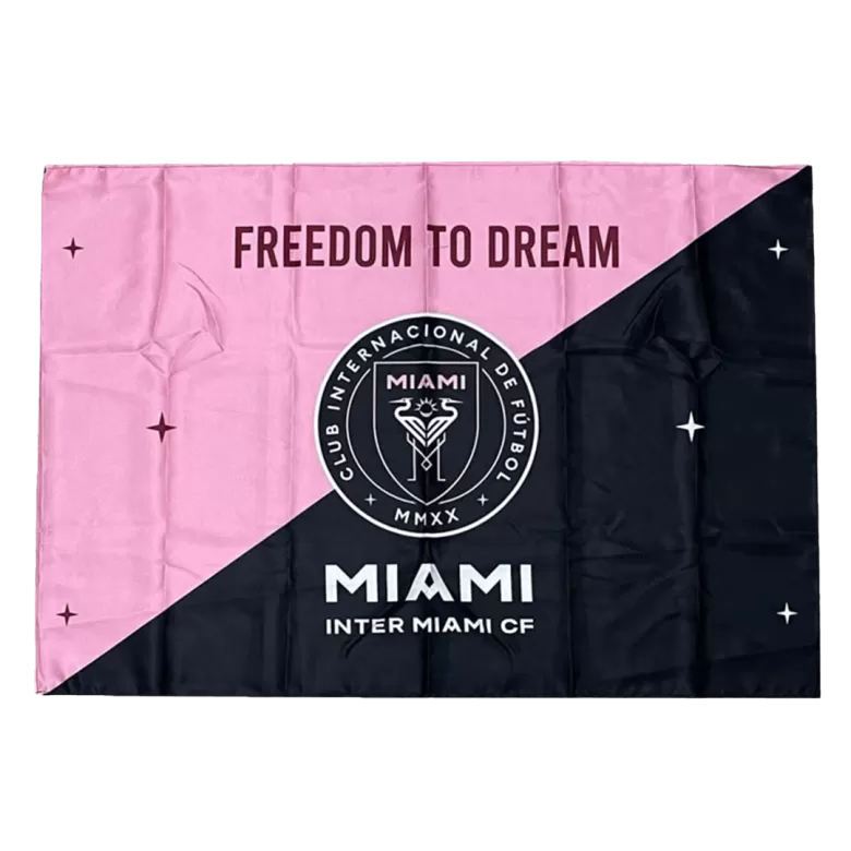 Inter Miami CF Team Flag Pink&Black - bestsoccerstore