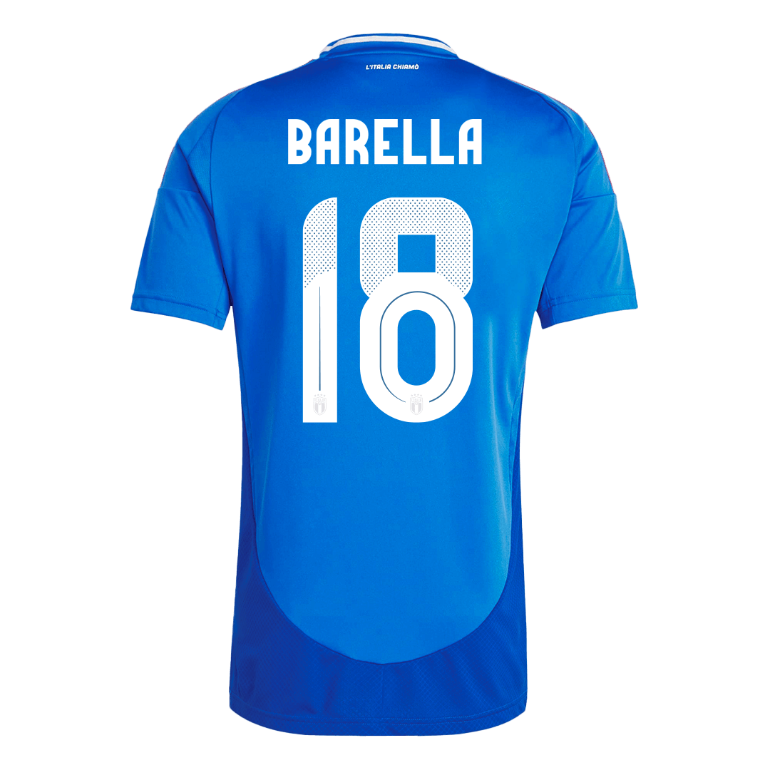 BARELLA #18 Italy Soccer Jersey Home Custom Shirt - bestsoccerstore