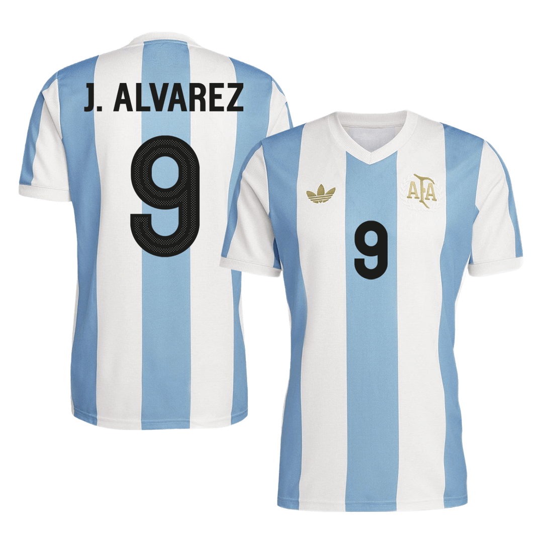 Argentina Jersey Custom J.ALVAREZ #9 Soccer Jersey - bestsoccerstore