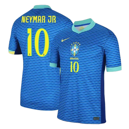 NEYMAR JR #10 Brazil Soccer Jersey Away Custom Shirt 2024 - bestsoccerstore