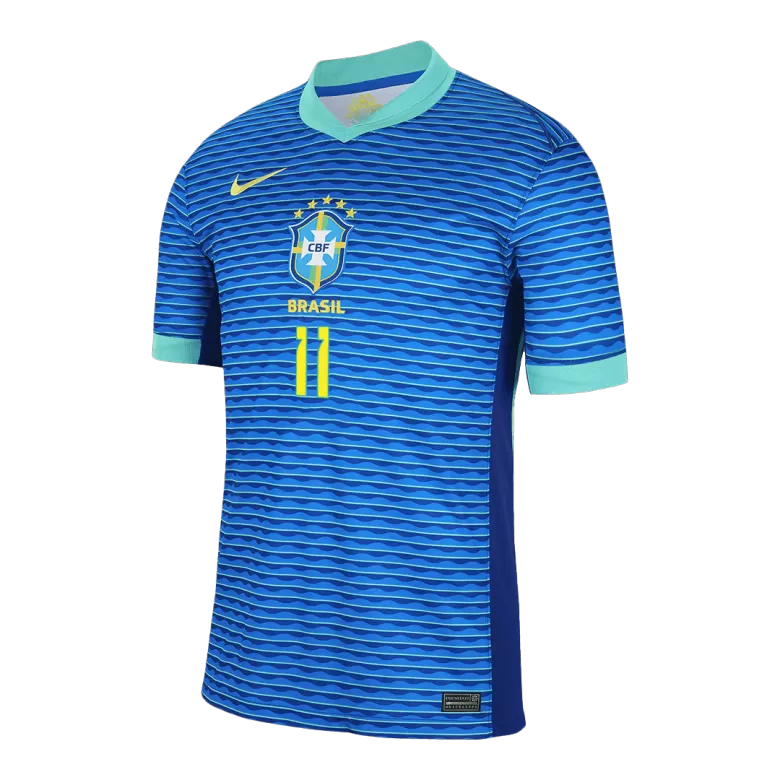 RAPHINHA #11 Brazil Soccer Jersey Away Custom Shirt 2024 - bestsoccerstore