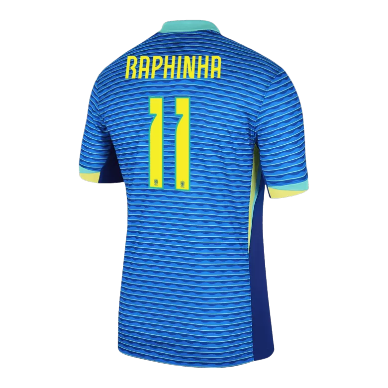 RAPHINHA #11 Brazil Soccer Jersey Away Custom Shirt 2024 - bestsoccerstore