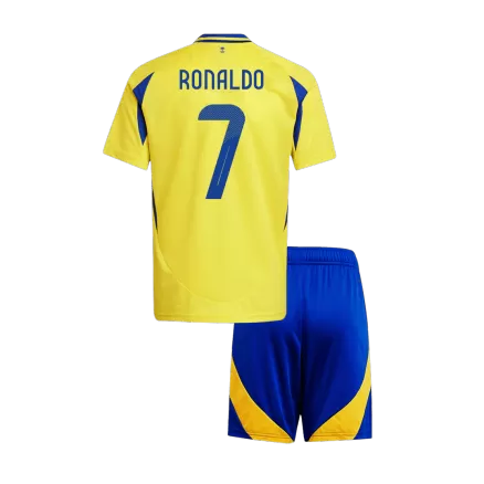 Kids Al Nassr RONALDO #7 Home Soccer Kits2024/25 ACL - bestsoccerstore