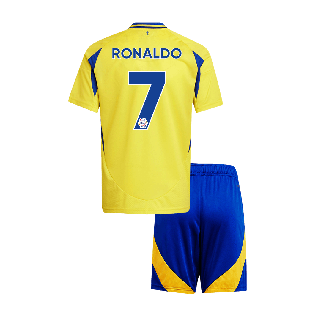 Kids Al Nassr RONALDO #7 Home Soccer Kits - bestsoccerstore