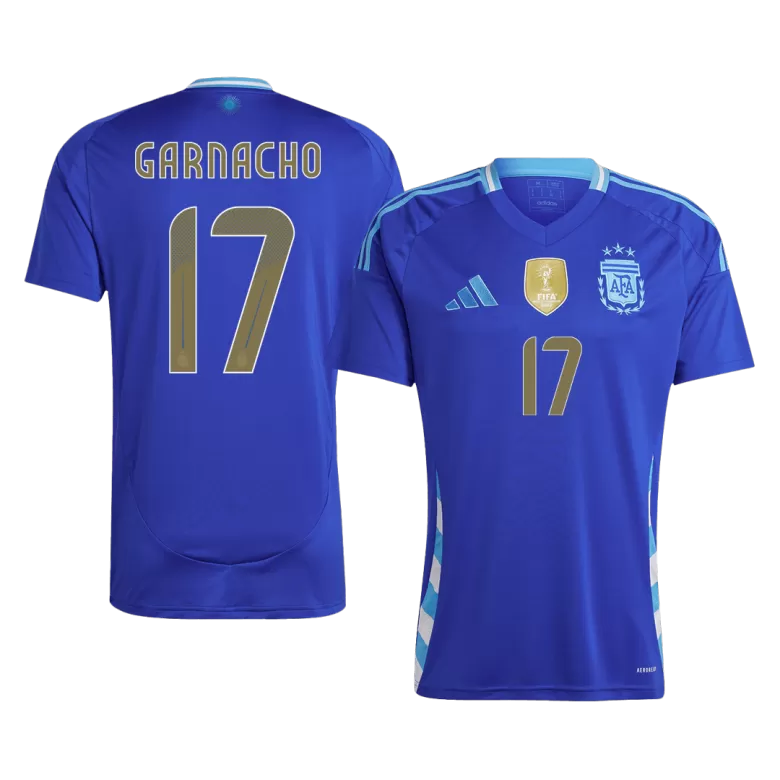 GARNACHO #17 Argentina Soccer Jersey Away Custom Shirt 2024 - bestsoccerstore