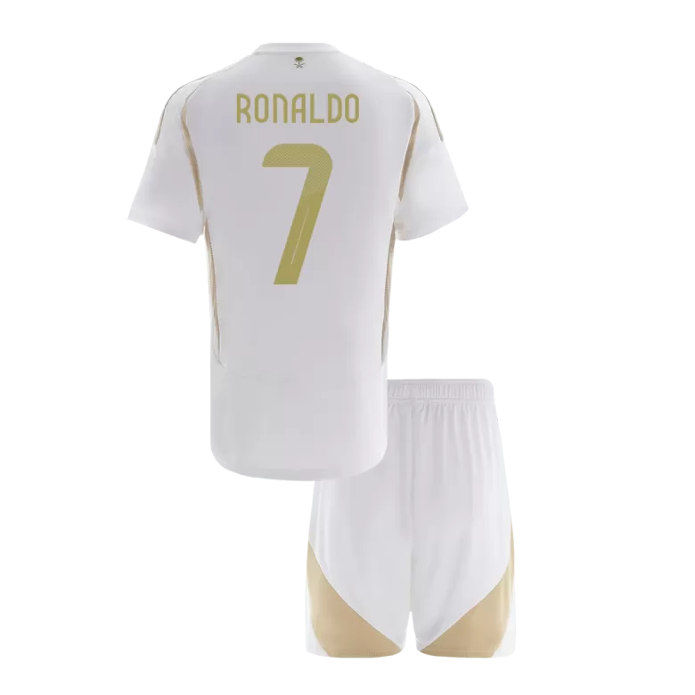 Kids Al Nassr RONALDO #7 Third Away Soccer Kits2024/25 ACL - bestsoccerstore