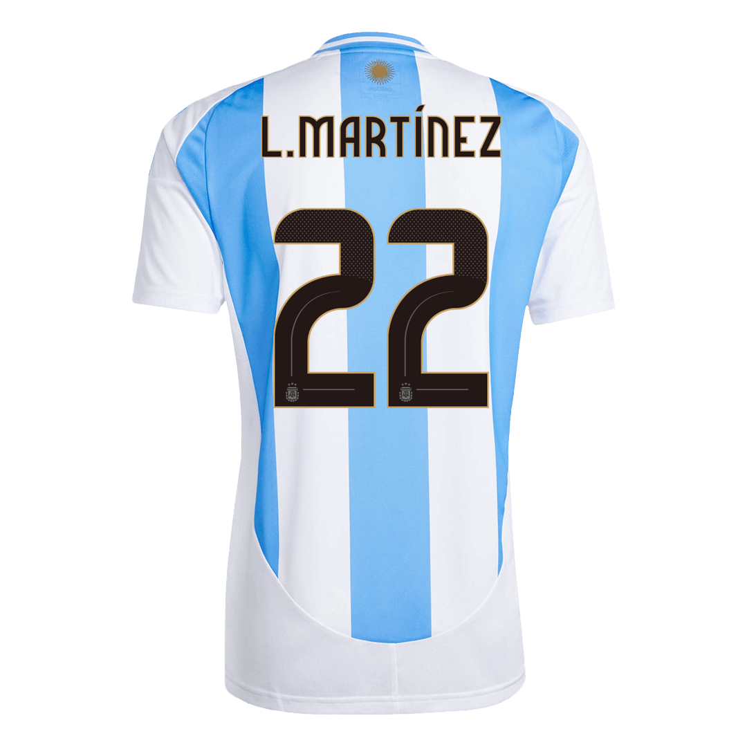 L.MARTÍNEZ #22 Argentina Home Soccer Jersey - bestsoccerstore