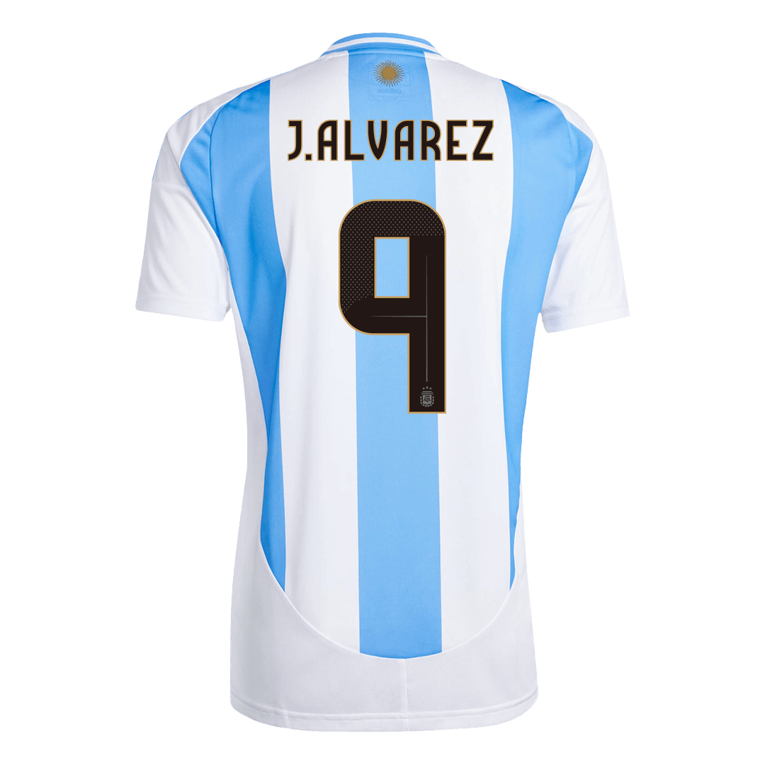 Argentina Jersey Custom J.ALVAREZ #9 Soccer Jersey Home