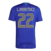 L.MARTÍNEZ #22 Argentina Soccer Jersey Away Custom Shirt 2024 - bestsoccerstore