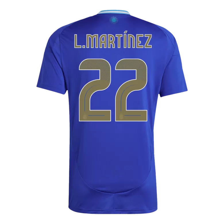 L.MARTÍNEZ #22 Argentina Soccer Jersey Away Custom Shirt 2024 - bestsoccerstore