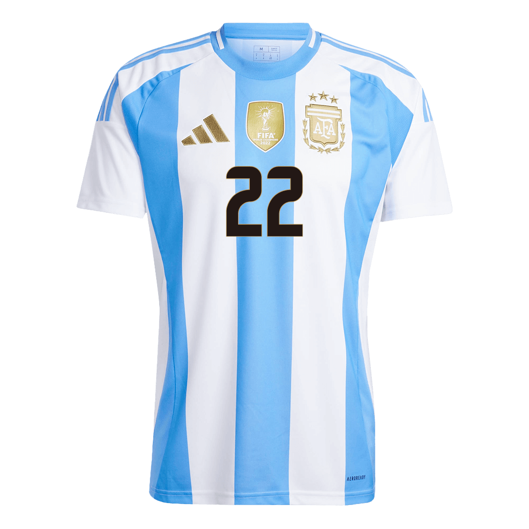 L.MARTÍNEZ #22 Argentina Home Soccer Jersey - bestsoccerstore