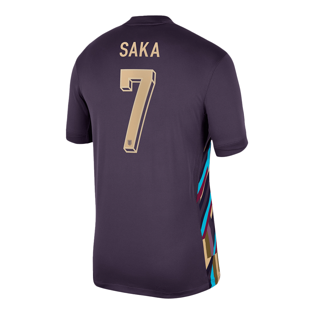England Jersey Custom SAKA #7 Soccer Jersey Away