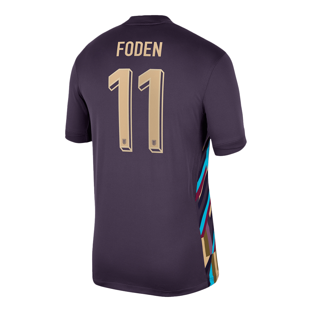 England Jersey Custom FODEN #11 Soccer Jersey Away - bestsoccerstore