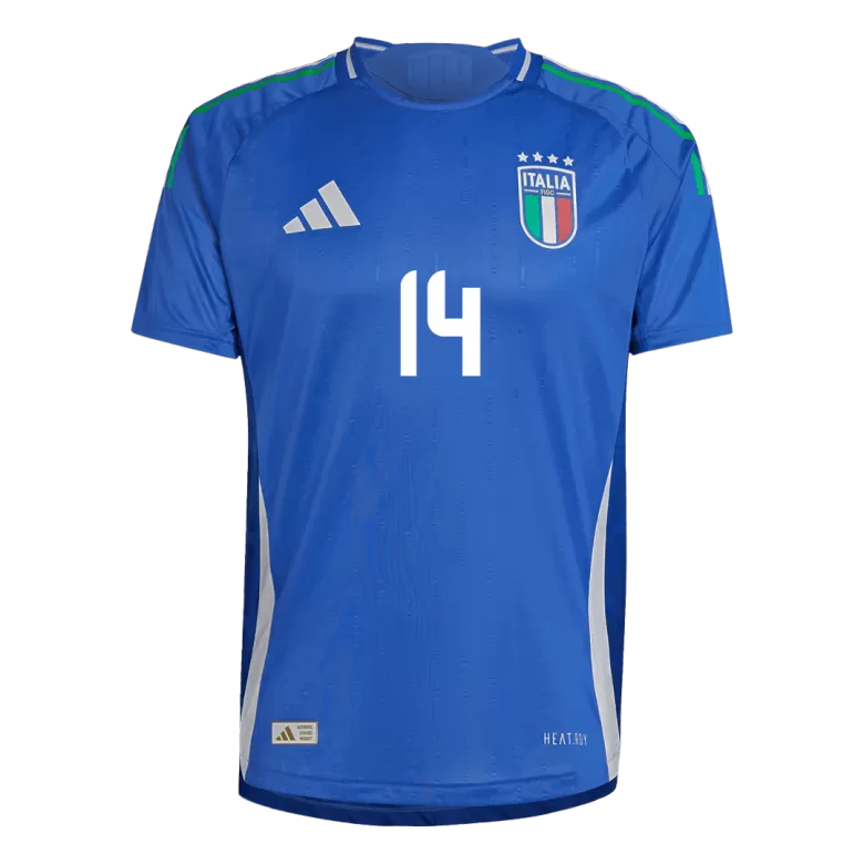 Authentic CHIESA #14 Soccer Jersey Italy Home Shirt 2024 - bestsoccerstore