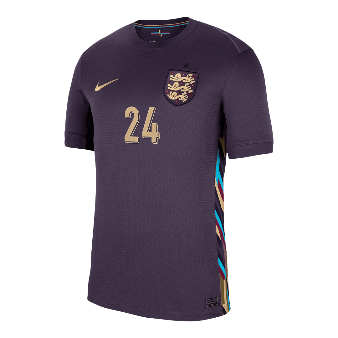 England Jersey Custom PALMER #24 Soccer Jersey Away - bestsoccerstore