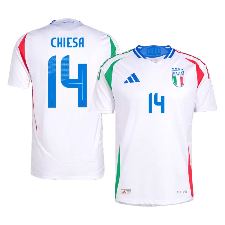 Authentic CHIESA #14 Soccer Jersey Italy Away Shirt 2024 - bestsoccerstore