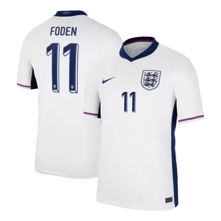 England Jersey Custom FODEN #11 Soccer Jersey Home 2024 - bestsoccerstore