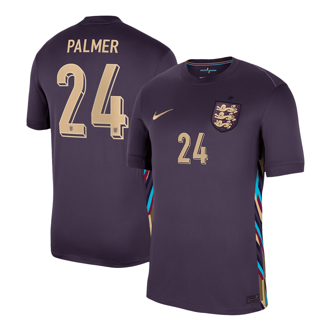 England Jersey Custom PALMER #24 Soccer Jersey Away - bestsoccerstore