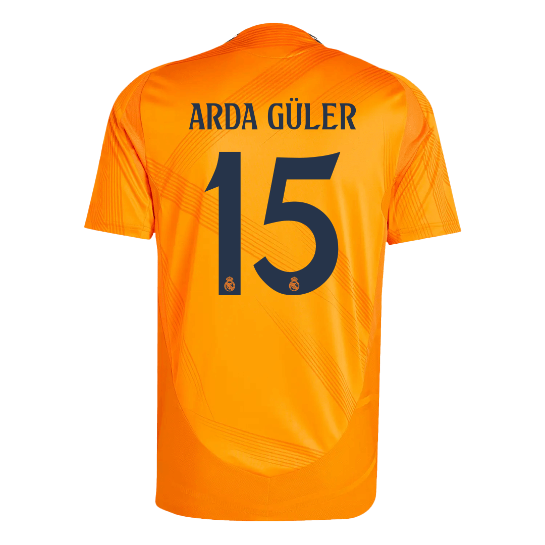 Real Madrid ARDA GÜLER #15 Away Custom Player Version Soccer Jersey - bestsoccerstore