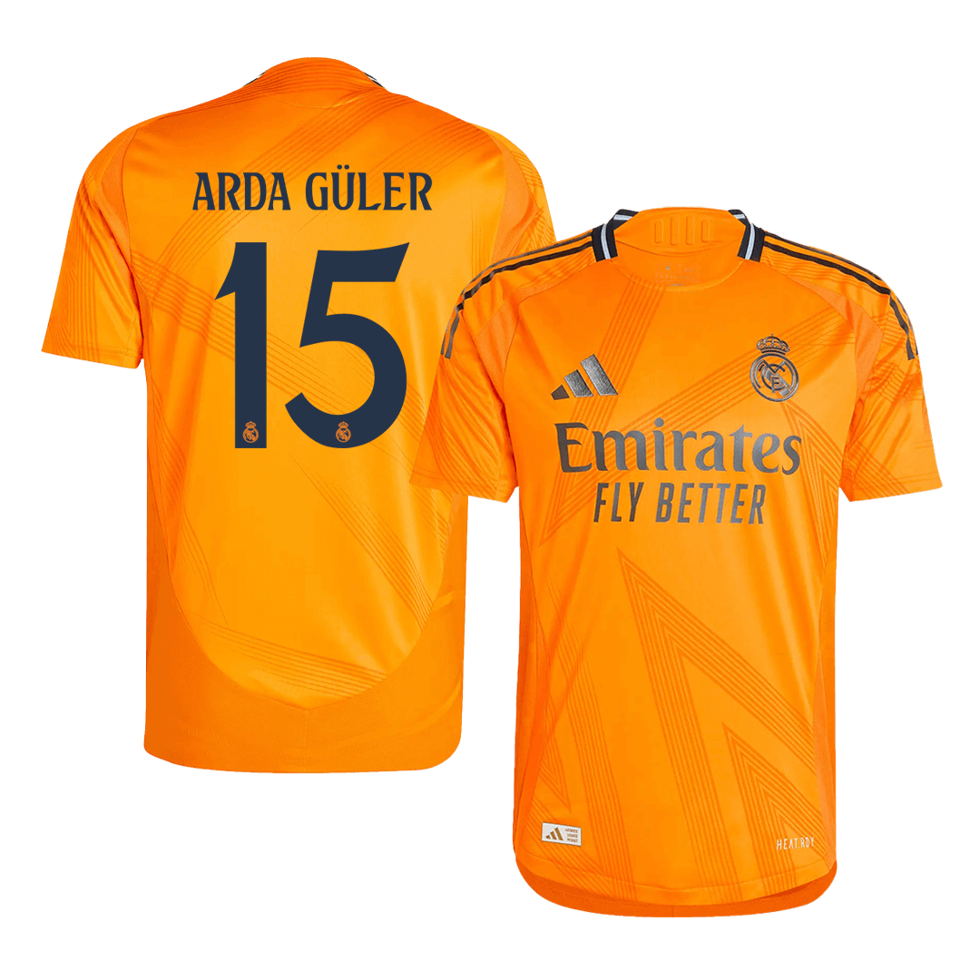 Real Madrid ARDA GÜLER #15 Away Custom Player Version Soccer Jersey - bestsoccerstore