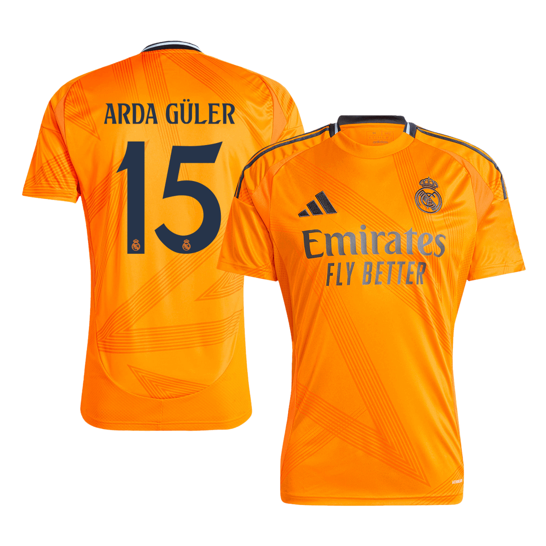 Real Madrid Jersey Custom ARDA GÜLER #15 Soccer Jersey Away - bestsoccerstore