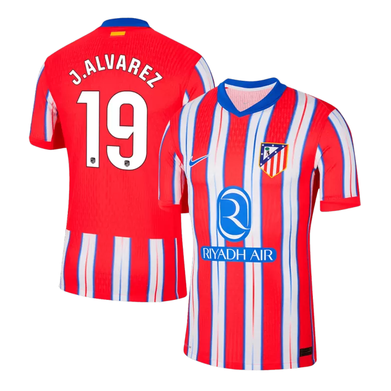 Authentic J.ALVAREZ #19 Soccer Jersey Atletico Madrid Home Shirt 2024/25 - bestsoccerstore