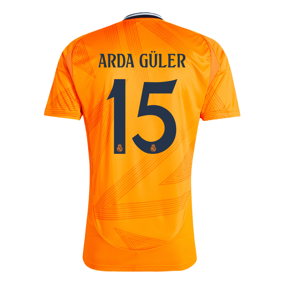 Real Madrid Jersey Custom ARDA GÜLER #15 Soccer Jersey Away - bestsoccerstore