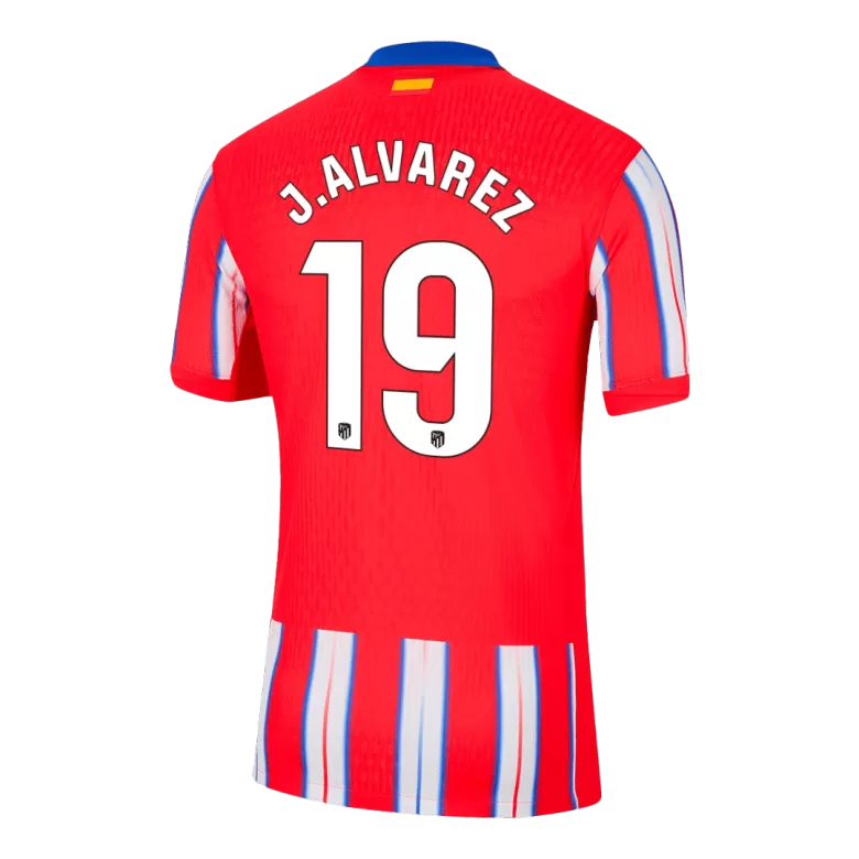 Authentic J.ALVAREZ #19 Soccer Jersey Atletico Madrid Home Shirt 2024/25 - bestsoccerstore