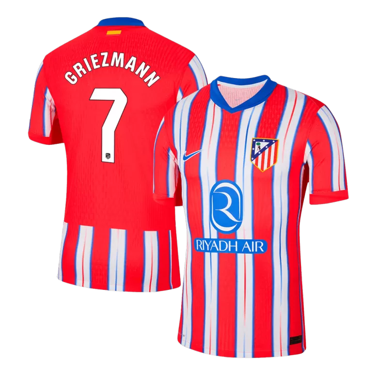 Authentic GRIEZMANN #7 Soccer Jersey Atletico Madrid Home Shirt 2024/25 - bestsoccerstore