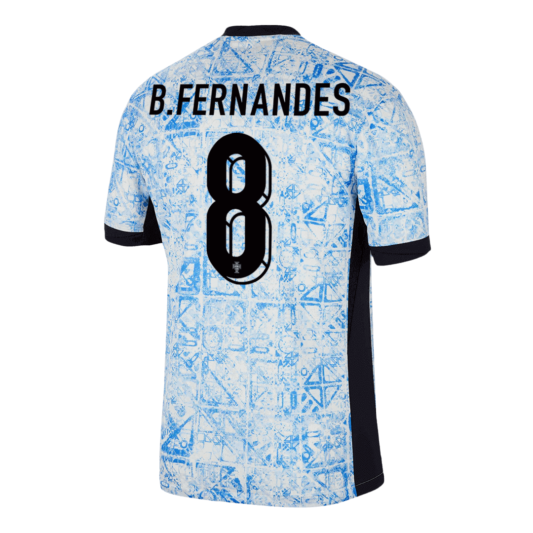 B.FERNANDES #8 Portugal Soccer Jersey Away Custom Shirt