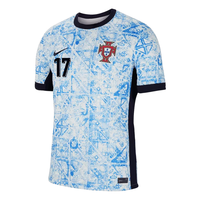 R.LEÃO #17 Portugal Soccer Jersey Away Custom Shirt 2024 - bestsoccerstore