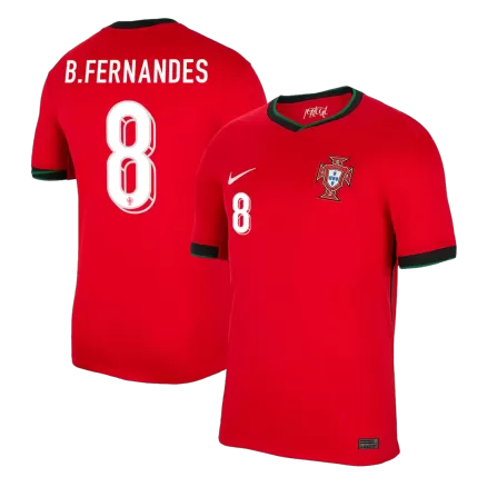 Portugal Jersey Custom B.FERNANDES #8 Soccer Jersey Home 2024 - bestsoccerstore