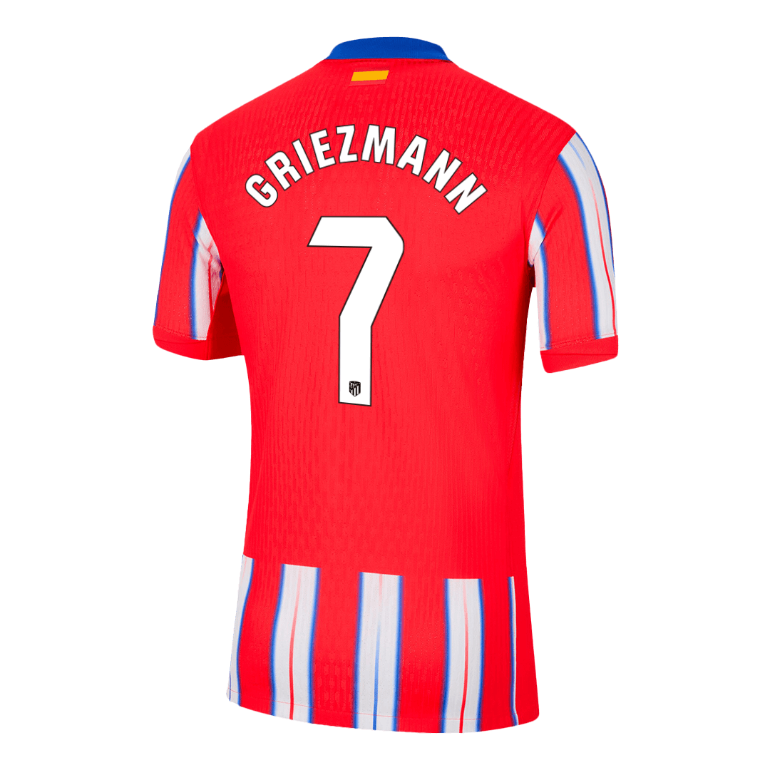 Atletico Madrid GRIEZMANN #7 Home Custom Player Version Soccer Jersey