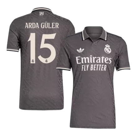 Authentic ARDA GÜLER #15 Soccer Jersey Real Madrid Third Away Shirt 2024/25 - bestsoccerstore