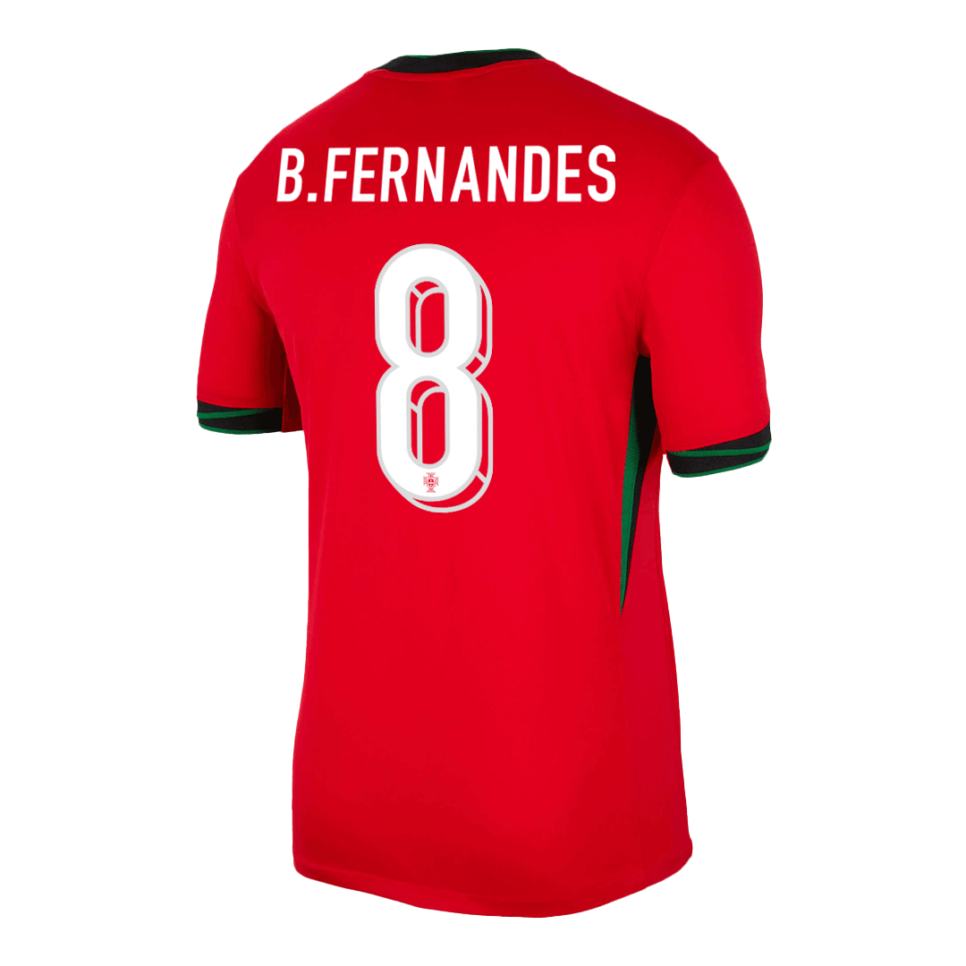 Portugal Jersey Custom B.FERNANDES #8 Soccer Jersey Home - bestsoccerstore
