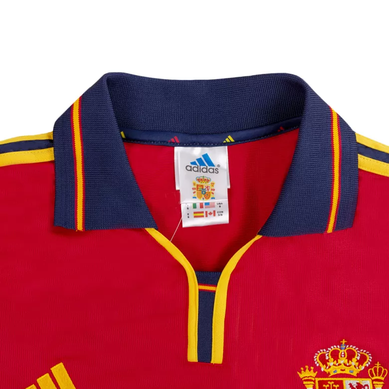 Spain Retro Jersey Home Soccer Shirt 2000 - bestsoccerstore