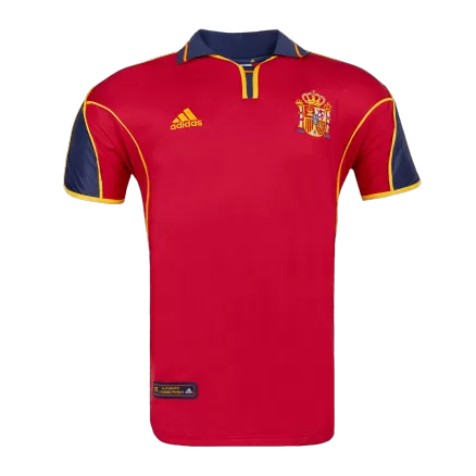 Spain Retro Jersey Home Soccer Shirt 2000 - bestsoccerstore