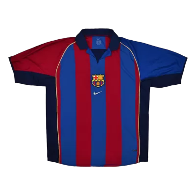 Barcelona Retro Jersey Home Soccer Shirt 2001/02 - bestsoccerstore