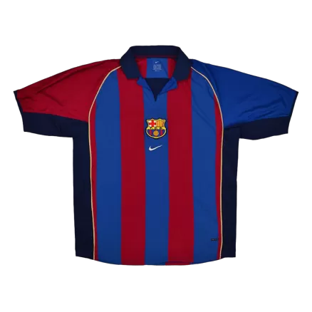 Barcelona Retro Jersey Home Soccer Shirt 2001/02 - bestsoccerstore